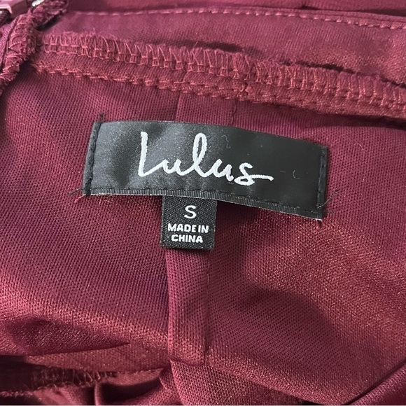 NWT Lulus Awaken My Love Burgundy Lace Maxi Dress sz S - Picture 4 of 13